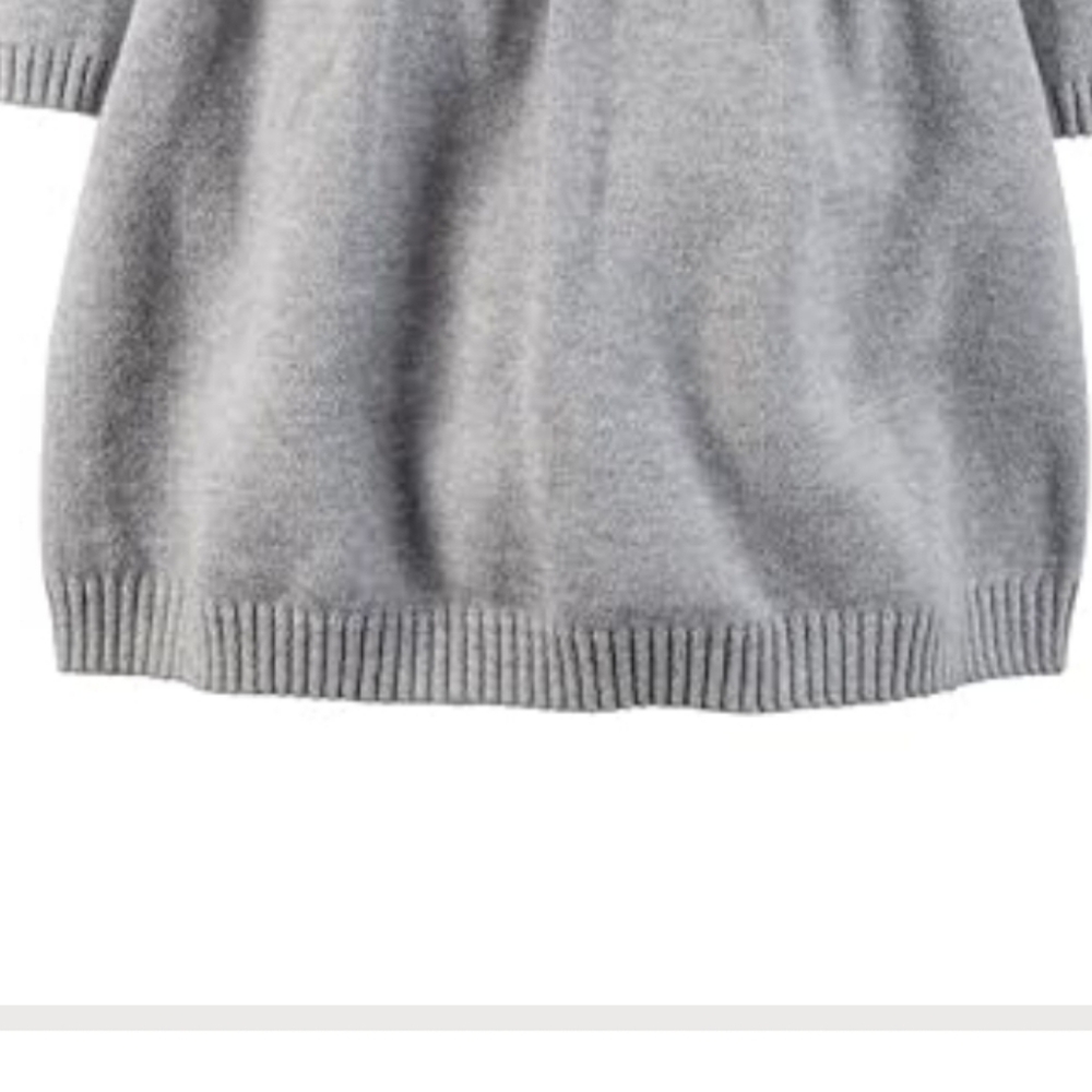 Carter’s | Baby Girl Fair Isle Sweater Dress Outfit Set w/ Hat, Booties & Socks - Picture 11 of 15